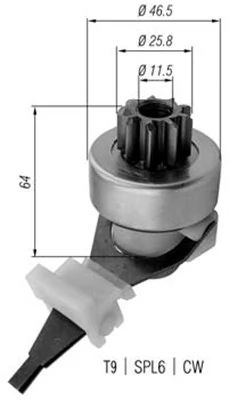 Pinion, starter